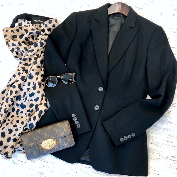 J. Crew Classic Single Breasted Black Blazer 0 - Picture 4 of 8